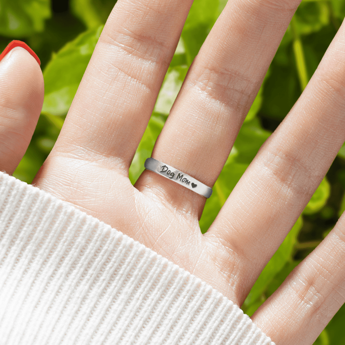 Lavisa - Dog Mom Paw Hug Ring