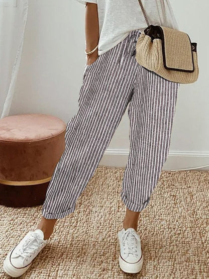 Lavisa - Breathable Cotton Comfort Pants Moisture Wicking Trousers