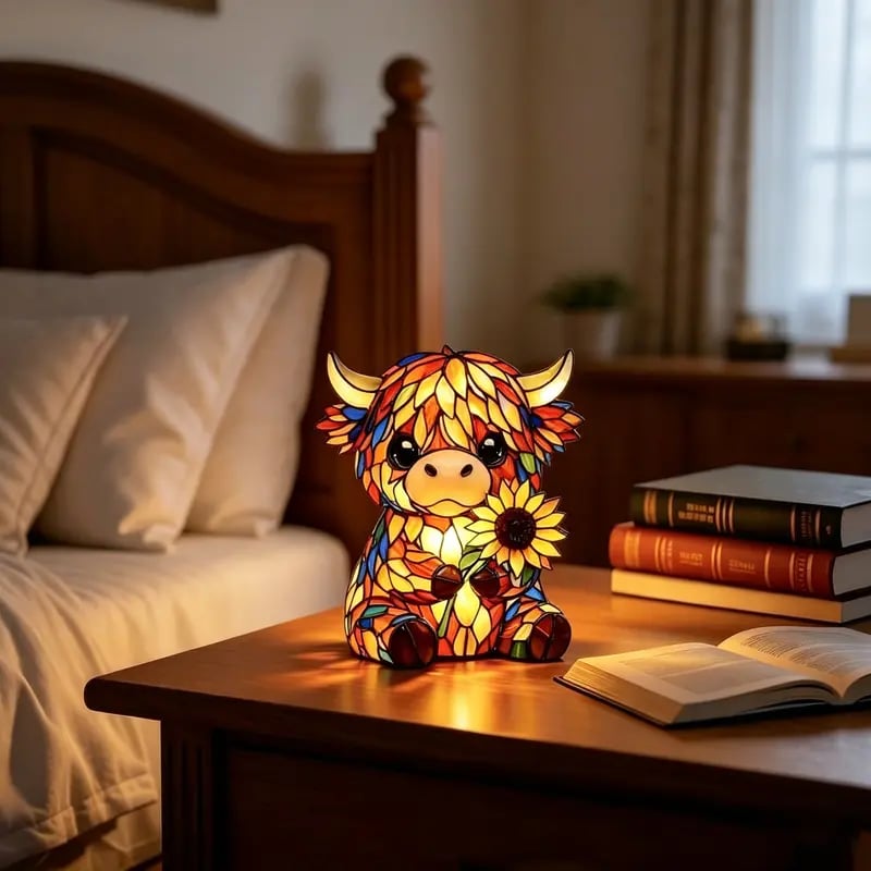 Lavisa - Highland Cow LED Resin Night Light