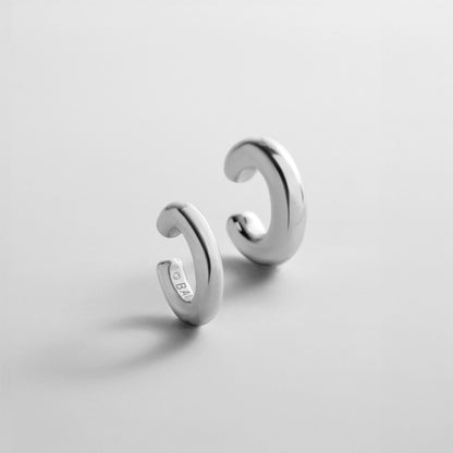Lavisa Haydyn silver ear cuff set of two chunky stacking pieces