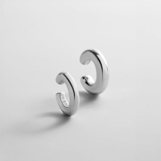 Lavisa Haydyn silver ear cuff set of two chunky stacking pieces