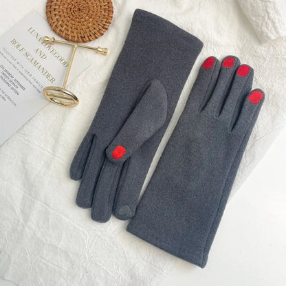 Lavisa - Touchscreen Winter Gloves with Manicure Nail Design