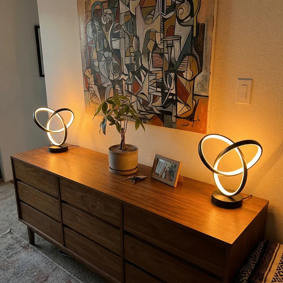 Lavisa - Modern Spiral LED Desk Accent Lamp