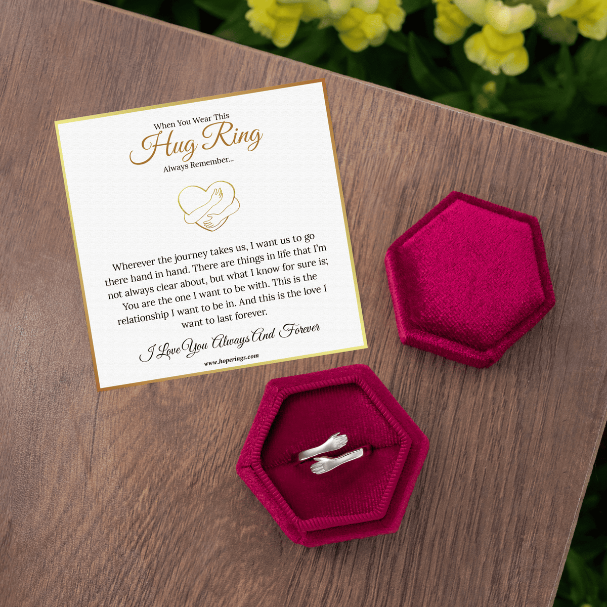 Lavisa - Adjustable Hug Ring Memorial Jewelry