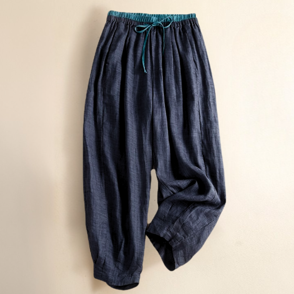 Lavisa - Relaxed Tapered Linen Everyday Trousers