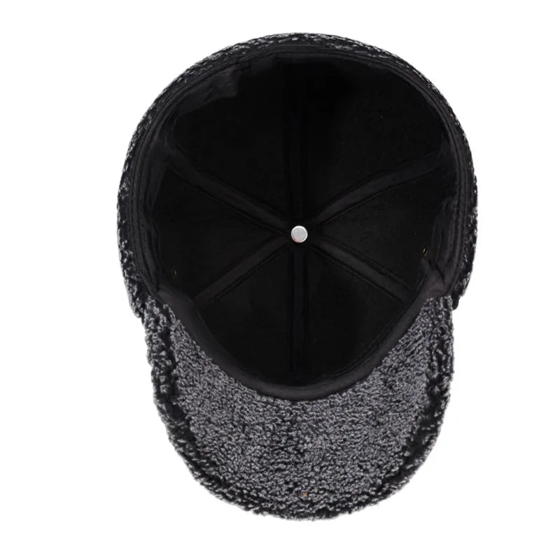 Lavisa - Winter Baseball Cap with Fleece Earflaps