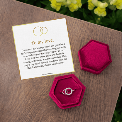 Lavisa - Linked Promise Ring Adjustable Band