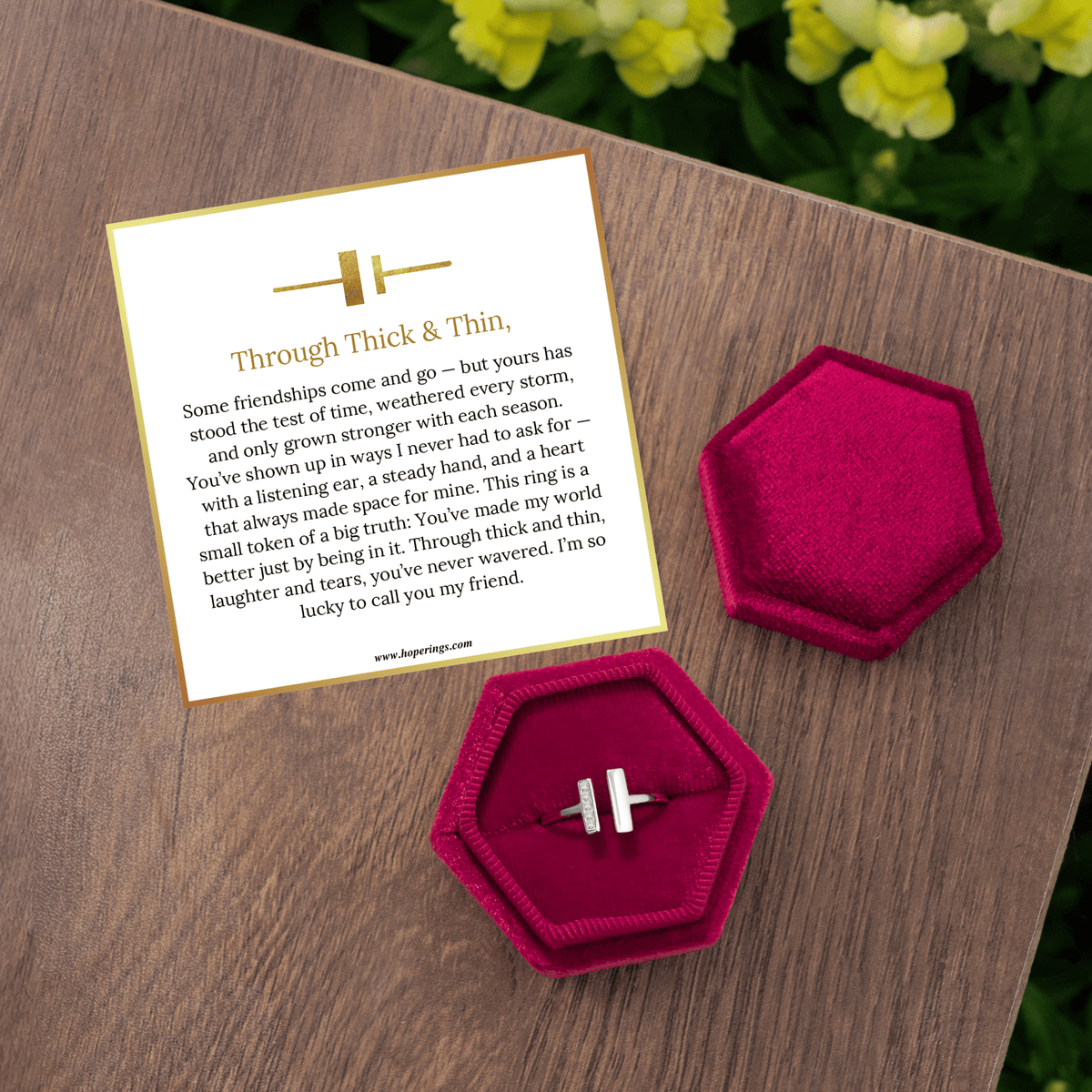 Lavisa - To My Friend Thick And Thin Ring
