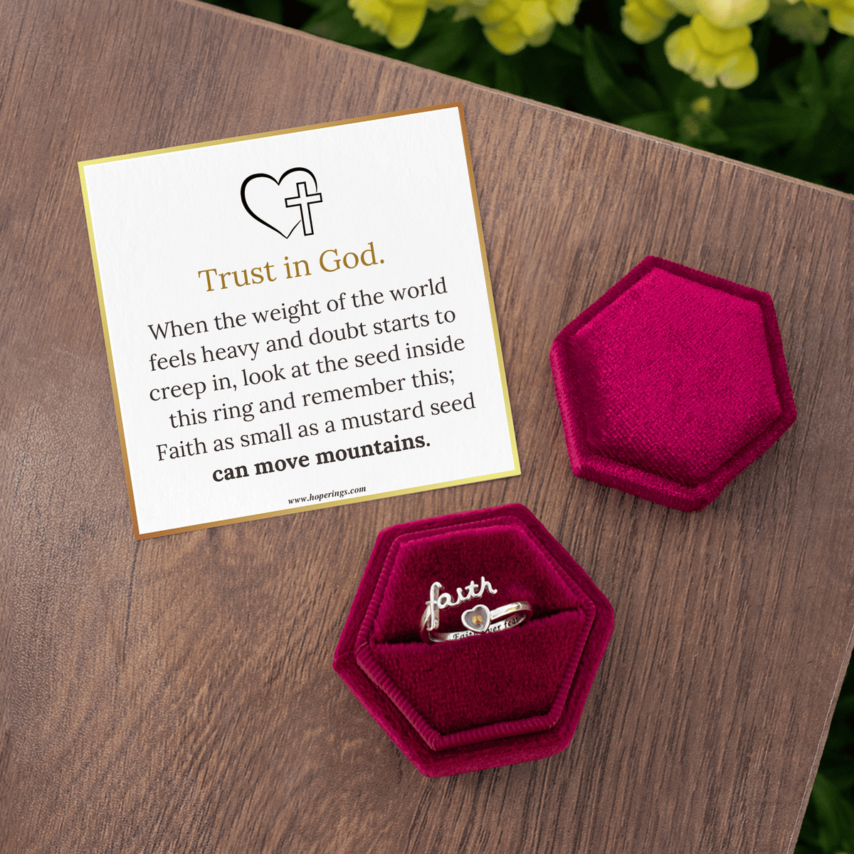 Lavisa - Sterling Silver Faith Ring
