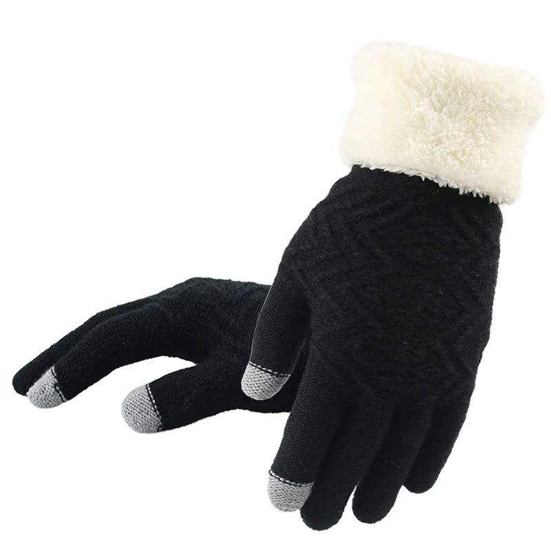 Lavisa - Touch Screen Knitted Gloves with Plush Lining