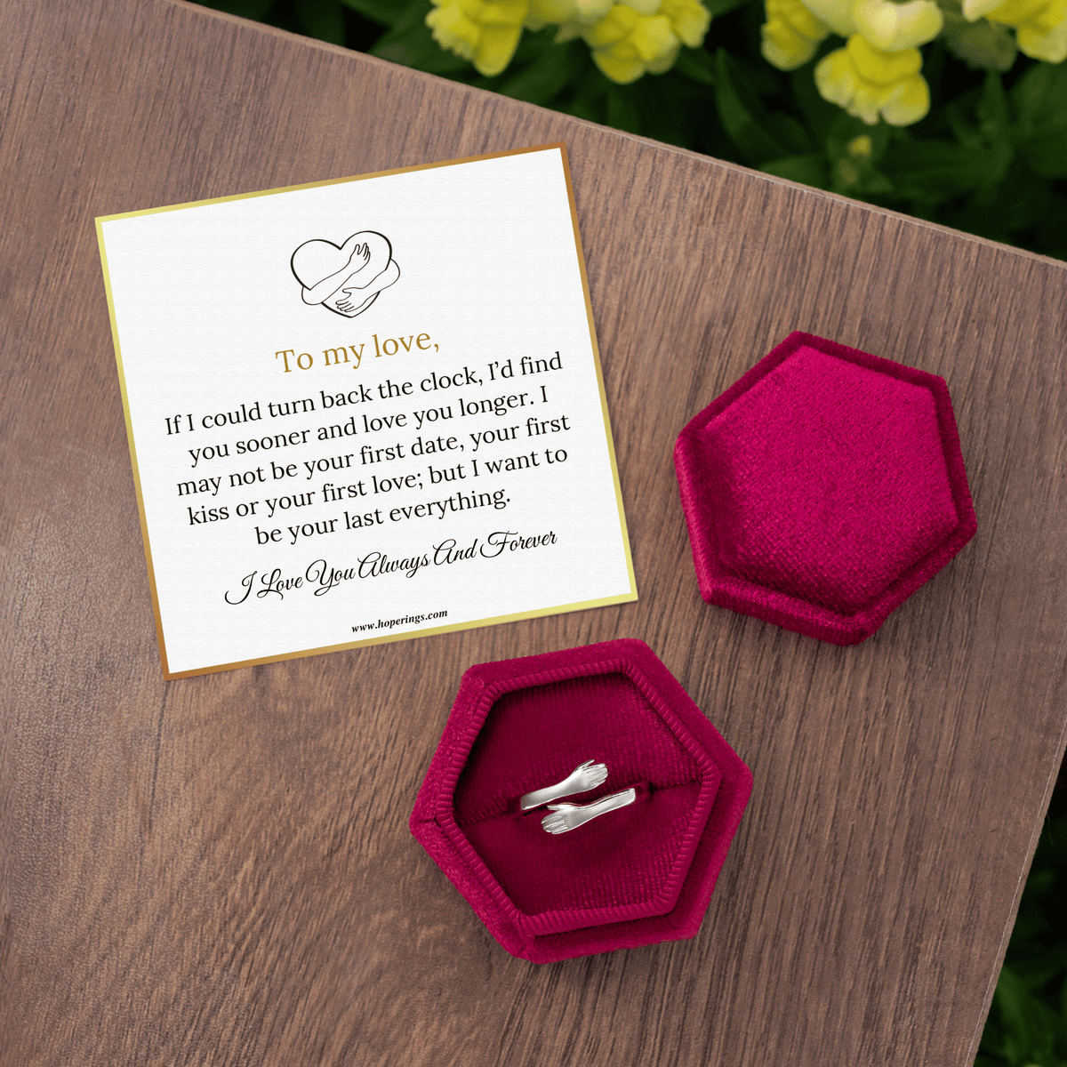 Lavisa - Forever Hug Ring Adjustable Token
