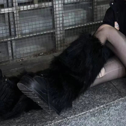 Lavisa - Faux Fur Leg Warmers and Boot Covers