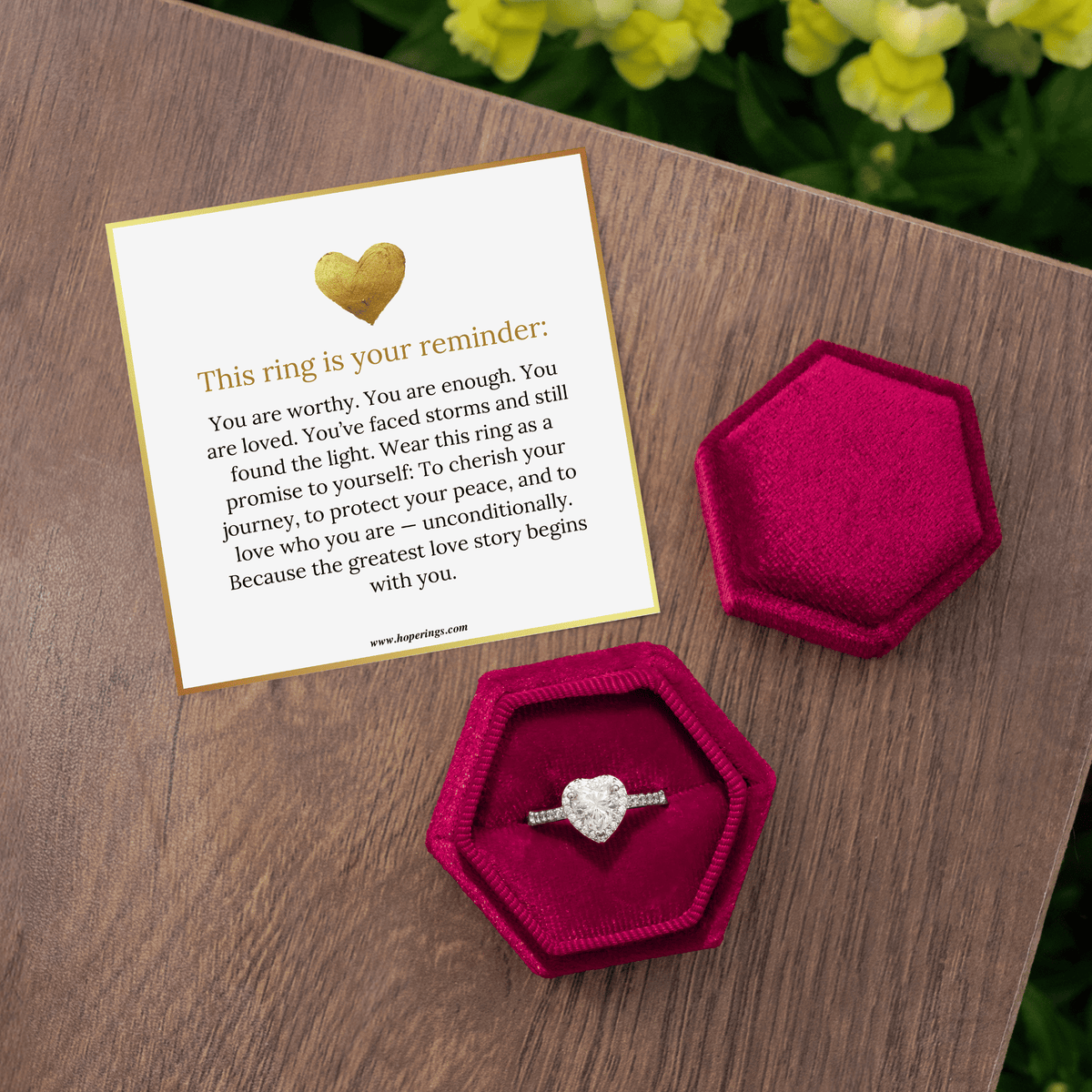 Lavisa - Self-Love Heart Ring