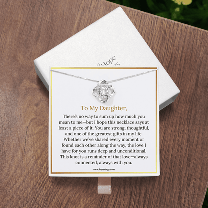 Lavisa - To My Daughter Love Knot Necklace