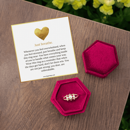 Lavisa - Pearl Fidget Ring for Anxiety and Calm