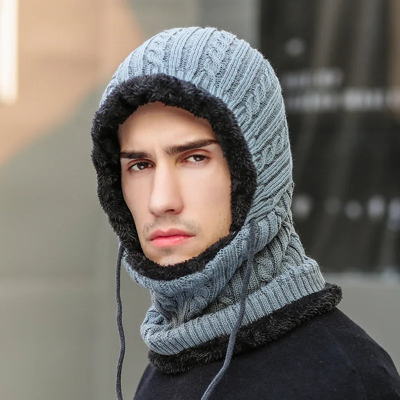 Lavisa - Winter Knit Balaclava Hat and Scarf Combo