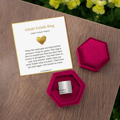 Lavisa - Adjustable Inhale Exhale Mindfulness Ring