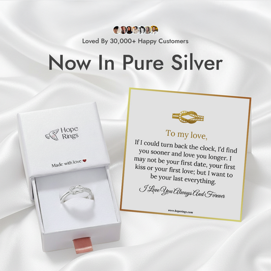Lavisa - Love Knot Ring Pure Silver