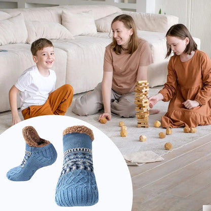Lavisa - Knitted Slipper Socks with Fleece Lining