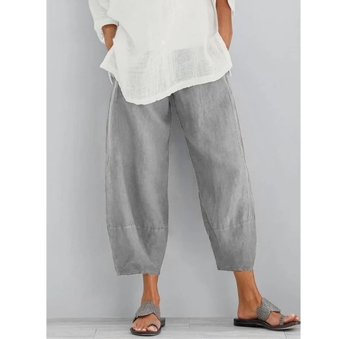Lavisa - Womens Linen Leisure Pants Breathable Summer Trousers