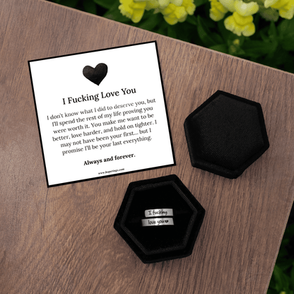 Lavisa - Romantic Message Adjustable Statement Ring