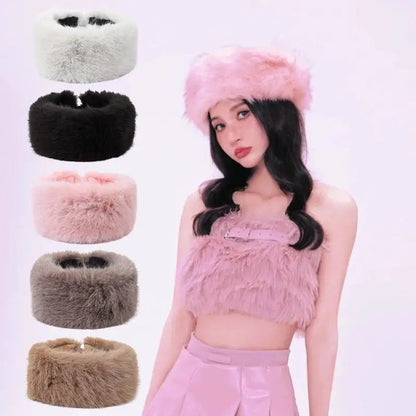 Lavisa - Fluffy Faux Fur Winter Headband