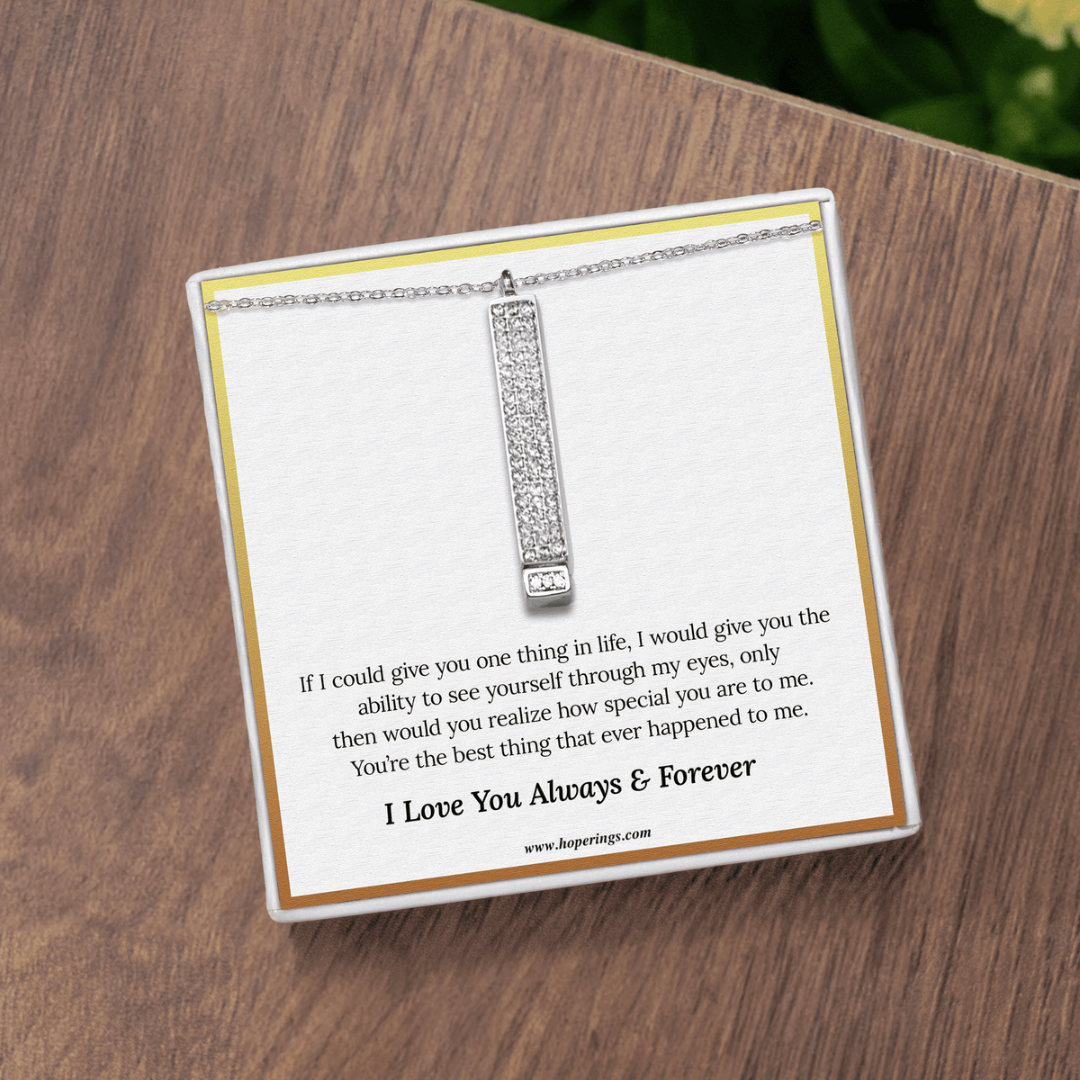 Lavisa - Adjustable Sentiment Pendant Necklace