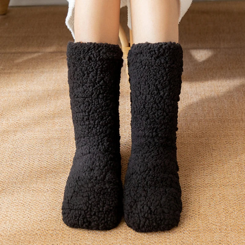 Lavisa - Plush Velvet Indoor Thermal Socks