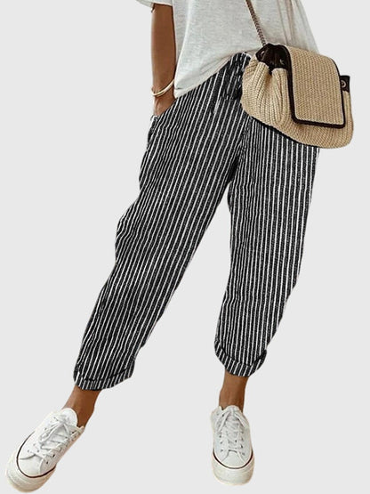 Lavisa - Elegant Women's High Waist Straight Leg Pants