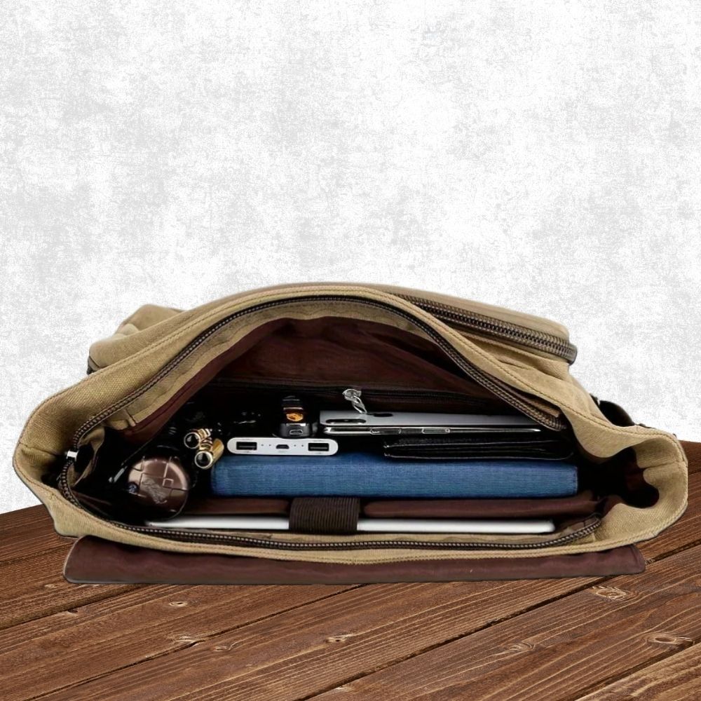 Lavisa - Men's Canvas Satchel Messenger Sling Bag