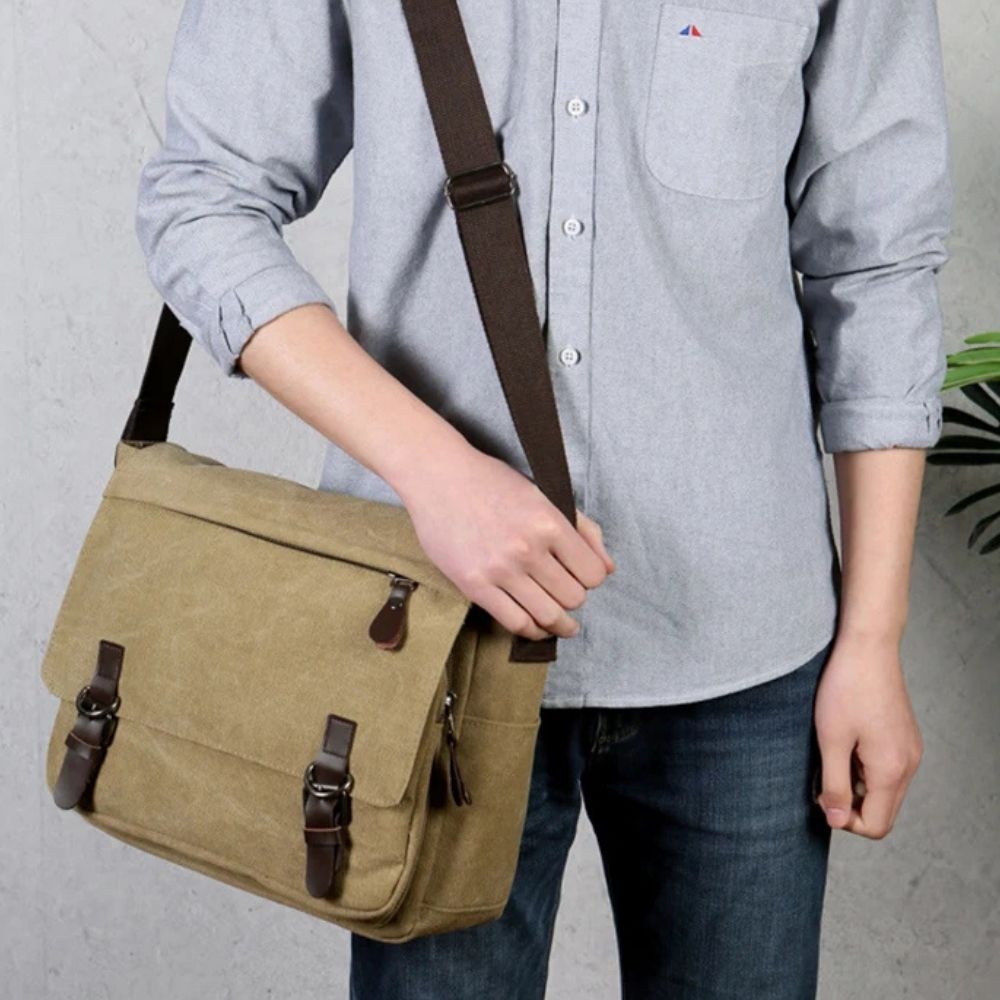 Lavisa - Men's Canvas Satchel Messenger Sling Bag