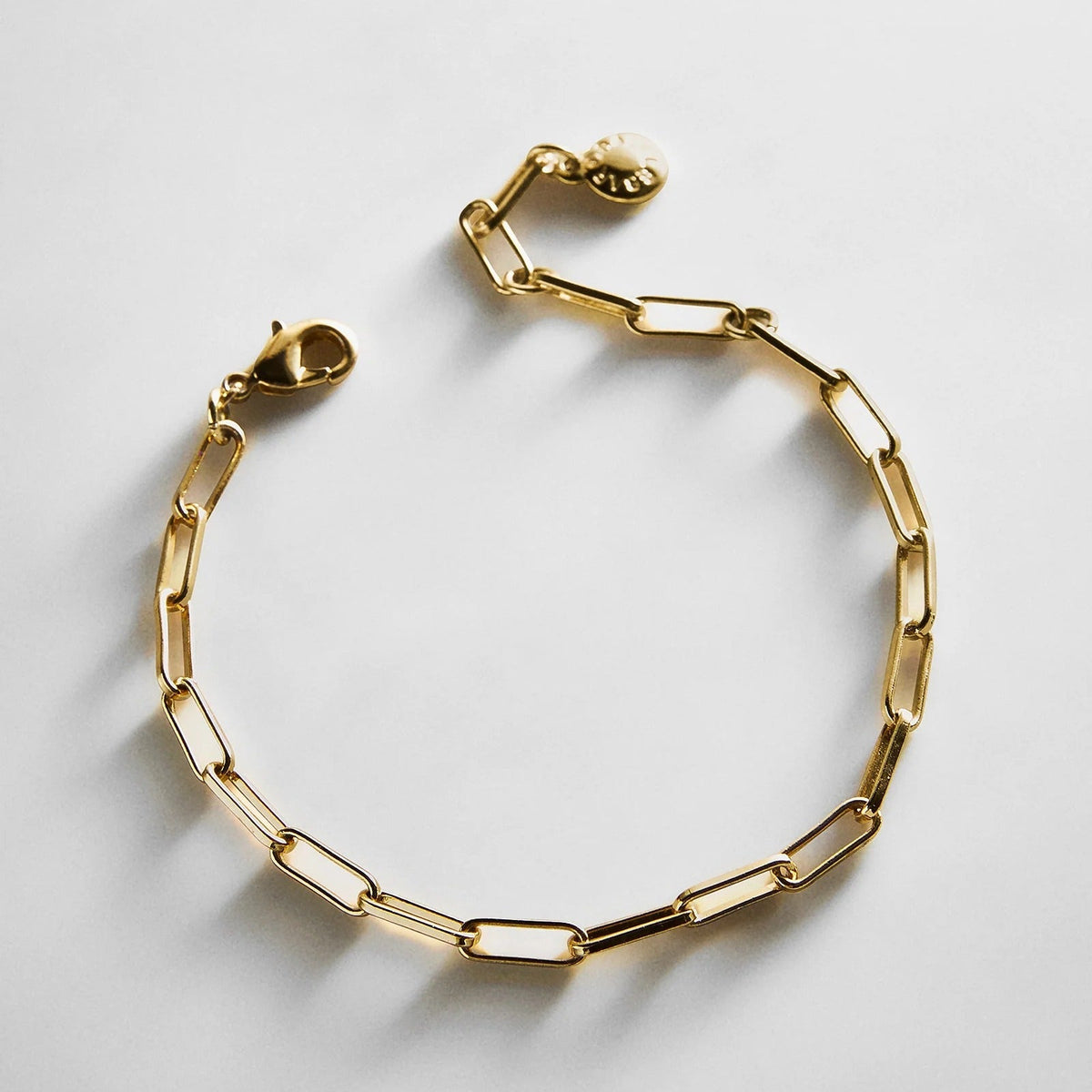 Lavisa small gold plated brass chain link bracelet