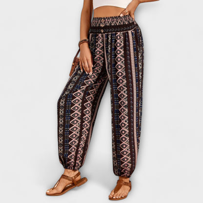 Lavisa - Ethnic Pattern Graphic Print Pants
