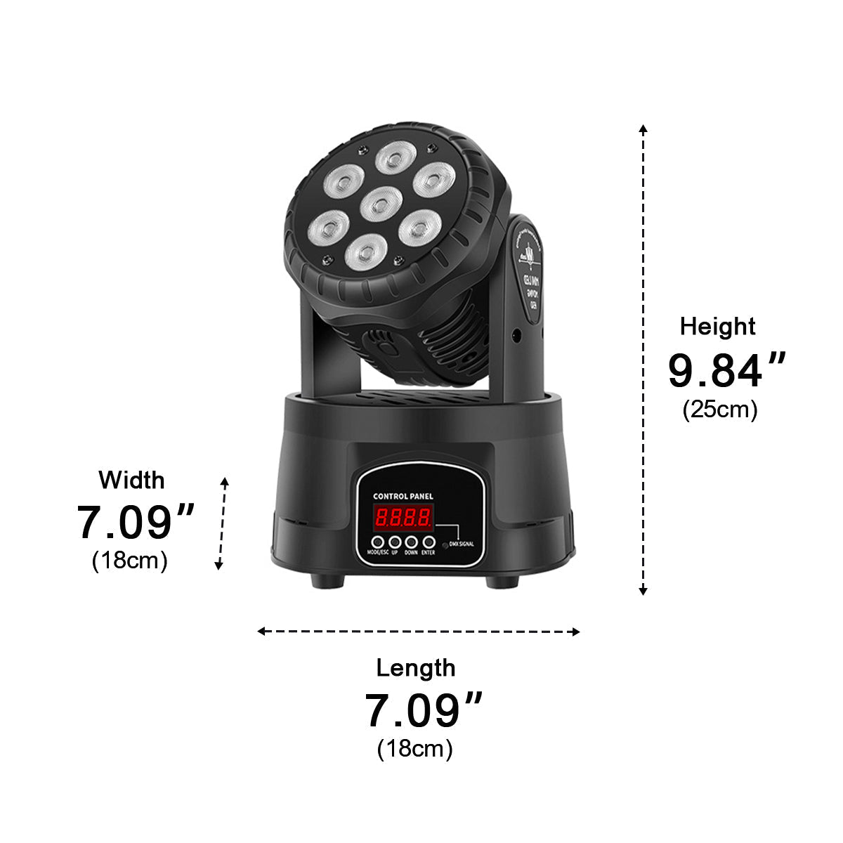 Lavisa - 540 Degree Rotating RGB LED Stage Spotlight