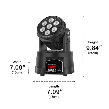 Lavisa - 540 Degree Rotating RGB LED Stage Spotlight
