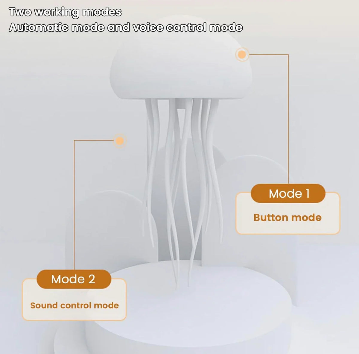 Lavisa - Jellyfish Lava Lamp RGB Color Changing Night Light