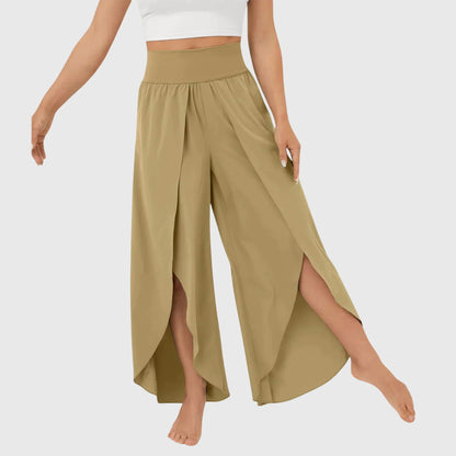 Lavisa - Women's Flared Pants with Built-In Shorts