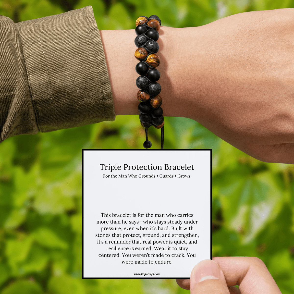 Lavisa - Triple Protection Stone Bracelet