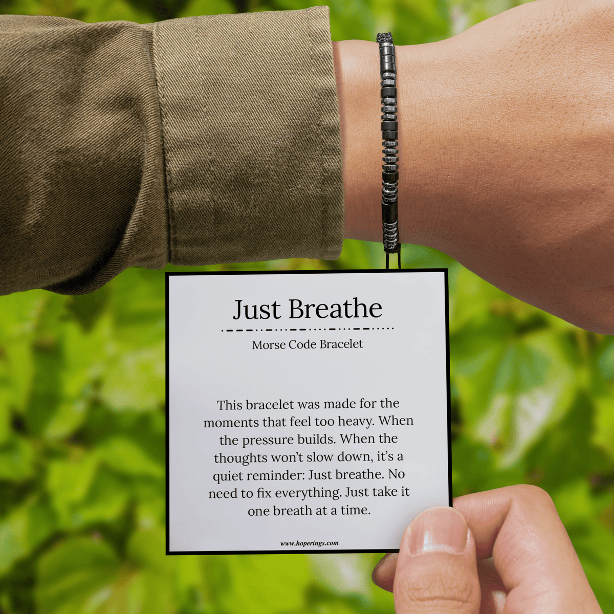 Lavisa - Morse Code Bracelet - Calm and Anxiety Relief Gift
