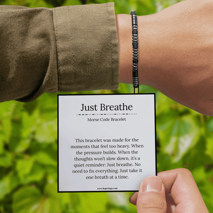 Lavisa - Morse Code Bracelet - Calm and Anxiety Relief Gift
