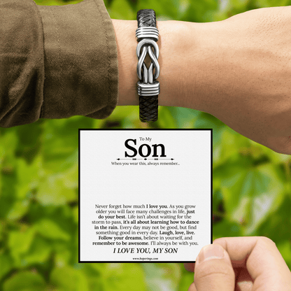 Lavisa - Forever Linked Leather Bracelet