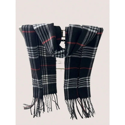 Lavisa - Plaid Cashmere Feel Winter Scarf and Neck Warmer