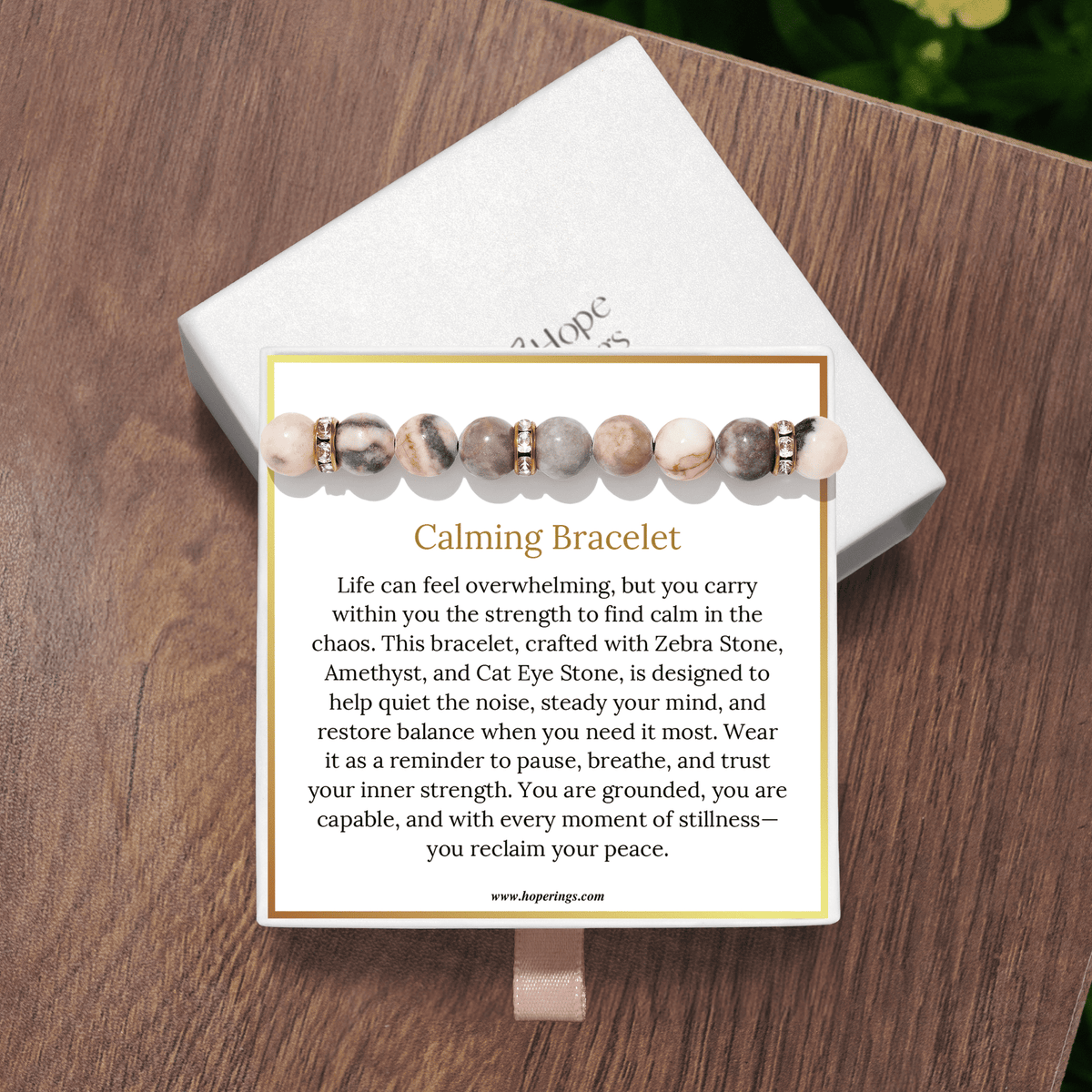 Lavisa - Calming Anxiety Relief Bracelet With Natural Gemstones