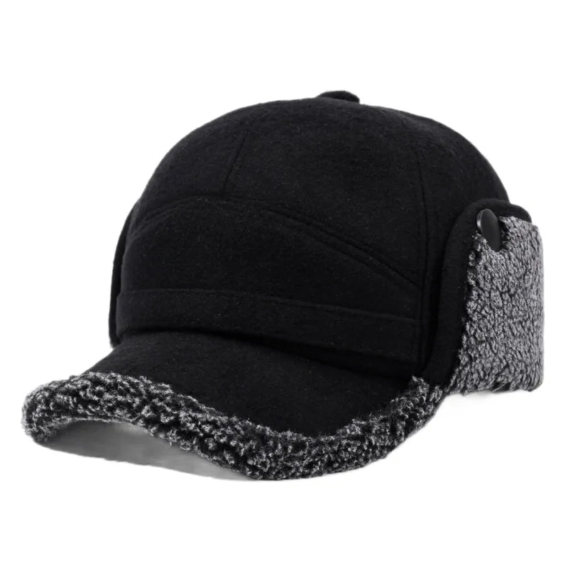 Lavisa - Winter Baseball Cap with Fleece Earflaps