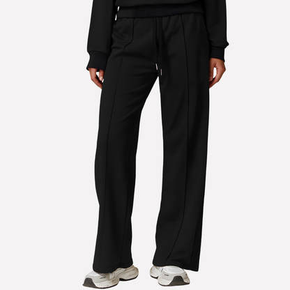 Lavisa - Women's Wide Leg Lounge Sweatpants - Drawstring High Waist