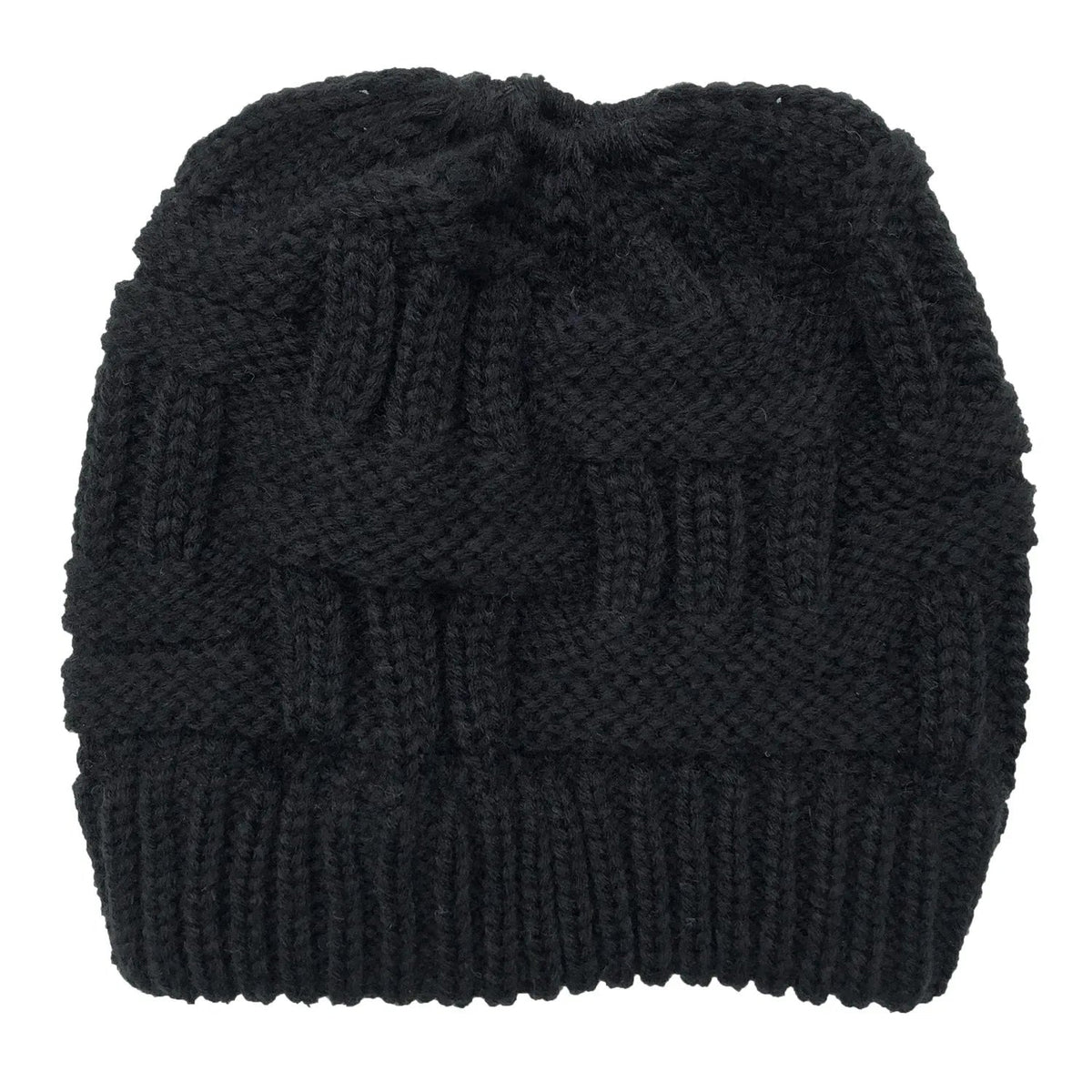 Lavisa - Women’s Cable Knit Ponytail Beanie Hat