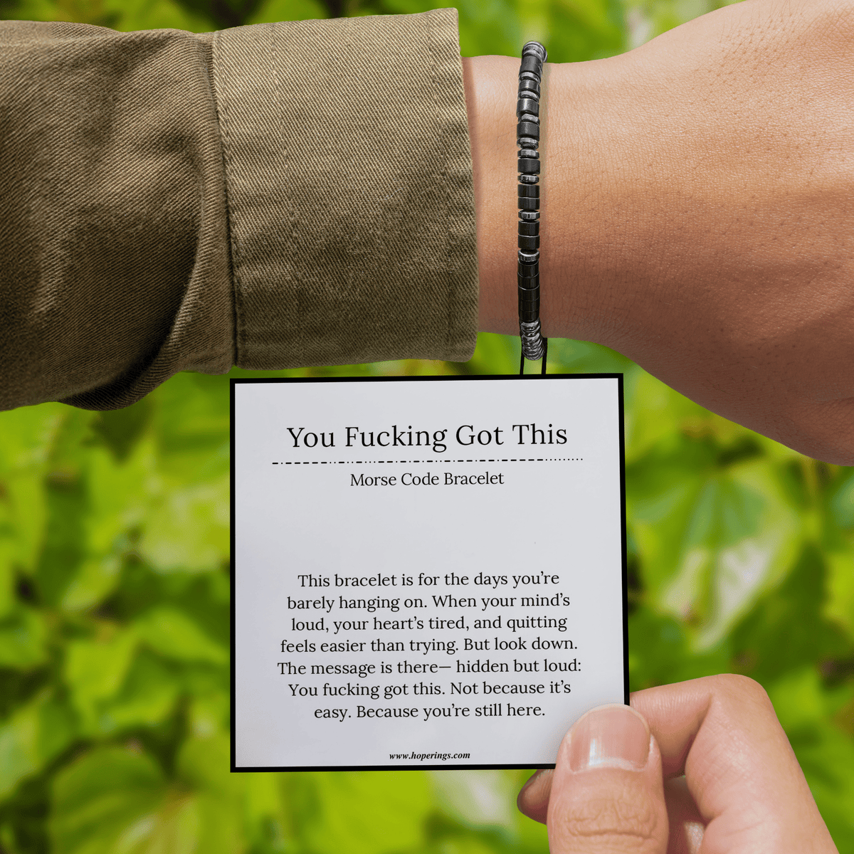 Lavisa - Morse Code Affirmation Bracelet