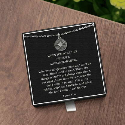Lavisa - To My Man Compass Necklace