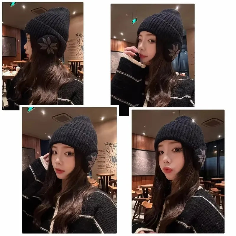 Lavisa - Unisex Winter Knit Beanie Hat - Warm Ear Protection & Thermal Cap