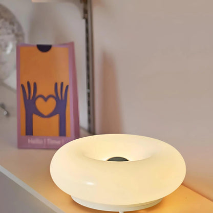 Lavisa Donut LED Table Lamp with modern glass design (View 3)